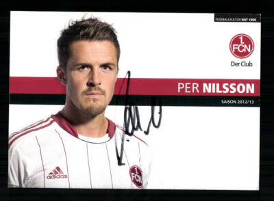 Per Nilsson Autogrammkarte 1 FC Nürnberg 2.Karte 2012-13 Original Signiert