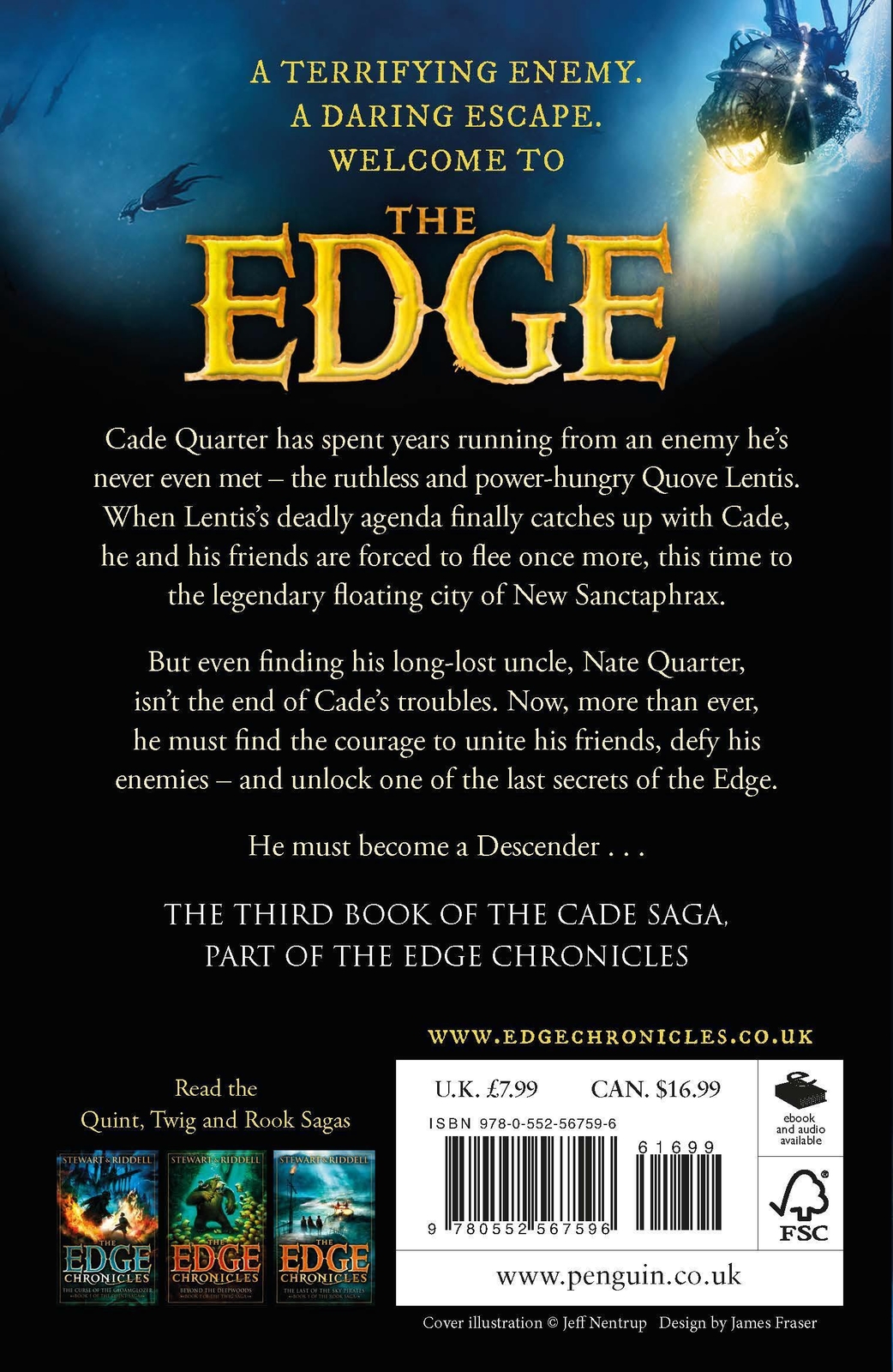 Thumbnail - The Edge Chronicles: The Descenders | Third Book Of Cade | Chris
