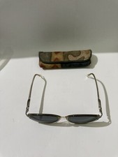 Vintage Marchon Tres Jolie Plastic Clear/black Gold Insert EyeGlasses Frame Case