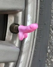 Prank Gift PINK Penis Valve Stem CAP qty (4) DICK wheel tire weenie