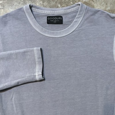 Goodlife Sweatshirt Mens Small Blue Long Sleeve Crew Thin Lightweight USA