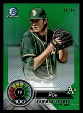 2018 Bowman Chrome  A.J. PUK Top Rookie Green Refractor /99! ATHLETICS