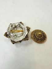 Vintage Celeste Footed Saccharin/ Salt Cellar With Tongs