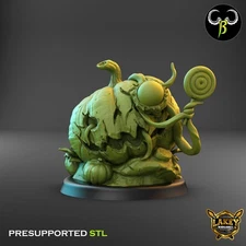 Eye Love Pumpkin | Forest Spirit | 3D Printed Miniature | Clay Beast Creation |