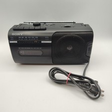 Sony CFM-10 AM/FM Radio/Cassette Player Boombox - Tested - SEE DESCRIPTION/PICS