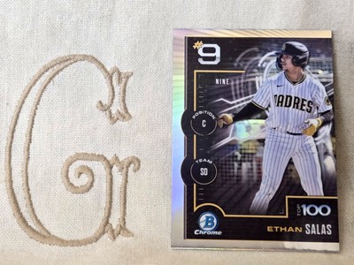 Ethan Salas, San Diego Padres, 2025 Bowman Chrome Top 100 BTP-9