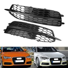 Für Audi A6 C7 S-Line Wabengitter Kühlergrill Nebelscheinwerfer Gitter Grill L+R