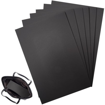 6Pcs Plastic Handbag Base Shaper Black Purse Bottom Rectangle Insert Bag Stab...