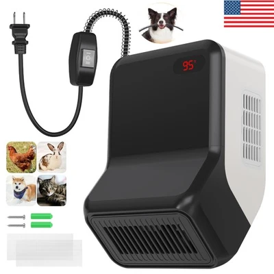 Chicken Coop Heater Dog House Heat Radiant Space Heater Wall Mount 95-100.4°F