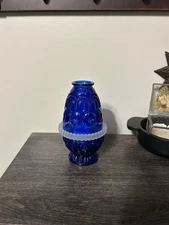 Moon and Star Cobalt Blue 3 Piece Fairy Lamp 