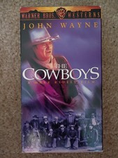 Warner Home Video The Cowboys VHS Tape NTSC Westerns PG Mark Rydell John Wayne