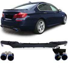 Umbau Heckdiffusor + Endrohre Titan passt f�r BMW F10 F11 520 523 525 528 530