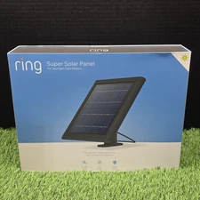 Ring - 5W 5V Super Solar Panel For Spotlight Cam Battery, Black, Brand New!