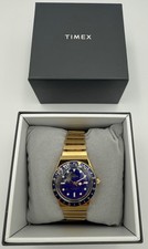 Image of Timex Q Timex Quartz Blue Dial Ladies Watch TW2V92400 New Free Postage