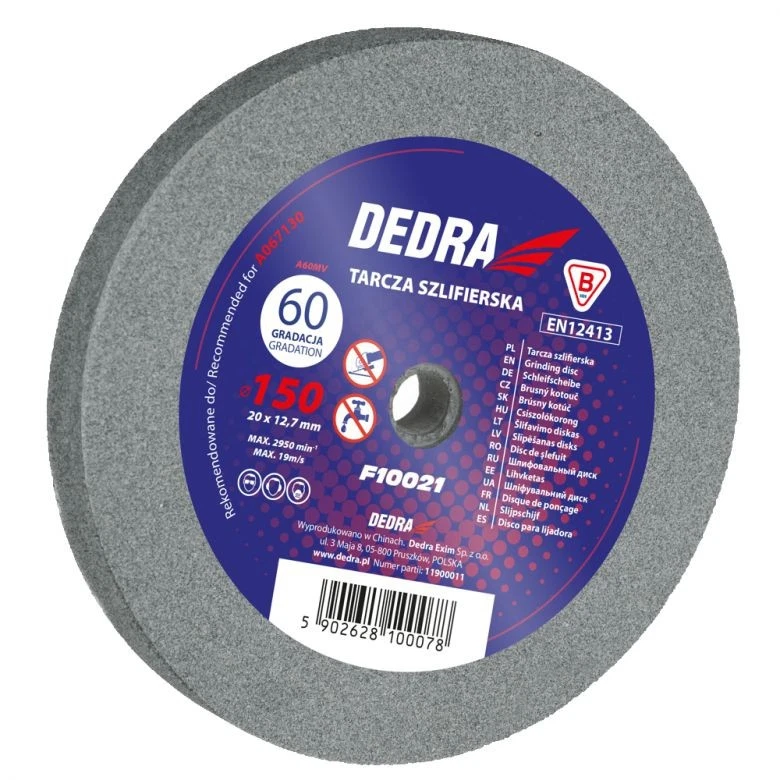 DISQUE À MEULER 125X16X12,7 GR60 - DED F10010 - Photo 1/1