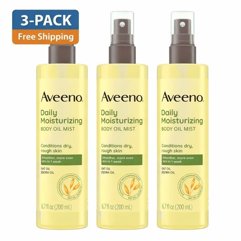 Aveeno Daily Moisturizing Oil Mist, 6.7 fl oz, 3-pack