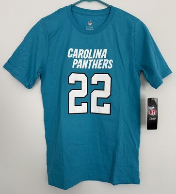 Carolina Panthers McCaffrey #22 NFL Team Apparel T-shirt - Blue - Youth L 14-16