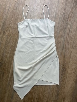 Threads Women s White Sleeveless Mini Dress Size Large (Fits A Medium)