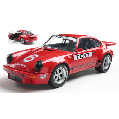 PORSCHE 911 IROC N.6 FOYT IROC DAYTONA 1974 1:18 Solido Auto Competizione -D- Ne