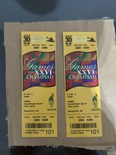 Set 2 biglietti CANOA/KAYAK SLALOM & SPRINT 1996 Olimpiadi Atlanta