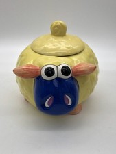 Unbranded Novelty Ceramic Sheep Cookie Jar Biscuit Barrel Kitchenalia
