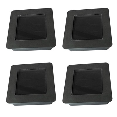 2/4pcs Solar Light Replacement Top Square Solar Panel Top Replacement Parts