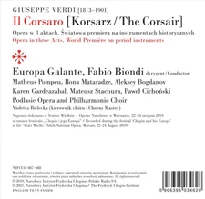 VERDI IL CORSARO NEW CD