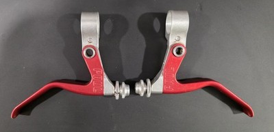 Vintage Paul Components Love V-Brake Levers Pair Red/Silver CNC MTB/Gravel 130g