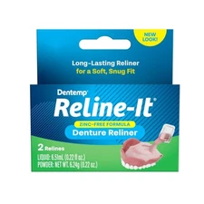 Advanced Denture Reliner Kit - Fits Upper & Lower Dentures for Immediate Relief