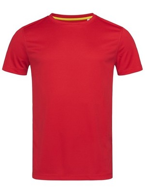 STEDMAN T-Shirt ACTIVE 140 CREW NECK Herren Kurzarm CRIMSON RED