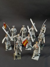 SL-26. LOTE DE 10 SOLDADITOS REAMSA. PVC. DESFILE TROPA DE MONTANA. AÑOS 60