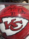 CHRISTIAN OKOYE Autograph Mini Football Helmet Signed Kansas City Chiefs Riddell