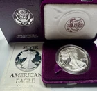 1990-S $1 Proof 1oz Silver American Eagle in OGP