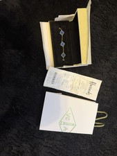 Van Cleef Gold and Blue Bracelet with Box and Receipt Excellent Condition