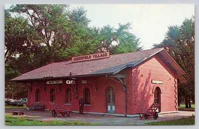 Smith Creek Depot Greenfield Village Dearborn Michigan Postcard Edison History
