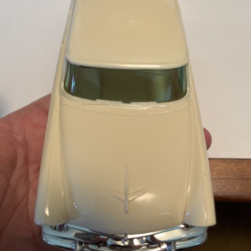 1956 Plymouth Belvedere 4 Door Plastic Promo Model By Johan 1/25 Scale White - Picture 7 of 12