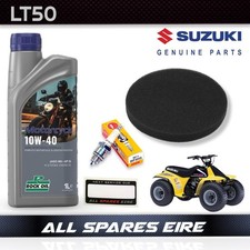 Suzuki LT50 LT-A50 Quadrunner Quad Service Kit with Air Filter, Oil & Plug