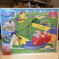 Hasbro Peppa Pig All Around Town Set Adjustable Track Talking Car PLUS BONUS