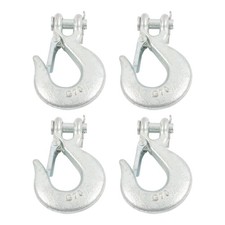4 Pcs 14 Safety Chain Hooks 12600 Lbs G70 Clevis Slip Hooks With Safety Latch