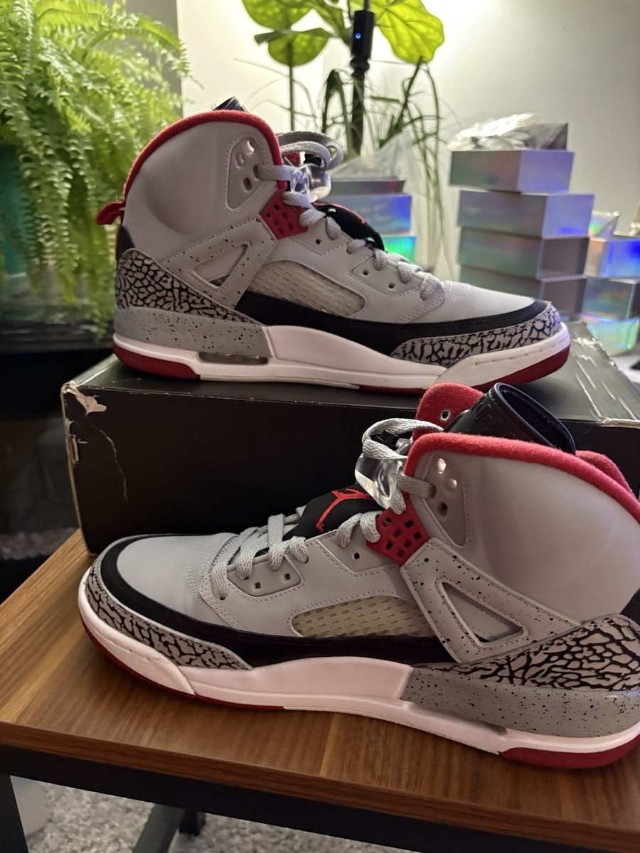 11 M- Air Jordan Spizike Wolf Grey. OG Box. View 3