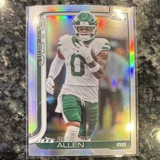 Topps Chrome Braelon Allen #240 Football New York Jets NFL 2025 Refractor  