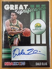 2020 Panini Hoops Basketball Great Significance Auto Dale Ellis Supersonics