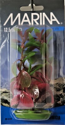 Red Ludwigia Plastic Anchor Aquarium Plant Decor Aqua Flora Size 5/8/12/15/20''