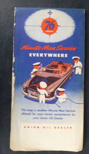 1953 Eastern United States road map Union 76 oil gas - Picture 2 of 5