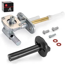 Fuel Valve Petcock & Lever W/ Screw for Kawasaki Prairie 400 KVF400 1997 1998