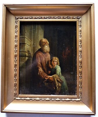 Ölgemälde Josephus Laurentius Dyckmans: Der blinde Bettler, 1853     *