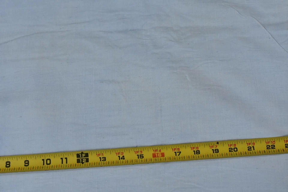 By 1/2 Yd, 36" Wide, Vintage 1940's-60's, Very-Lt-Blue on Lt-Weight-Linen, M6764 - Image 2 of 4