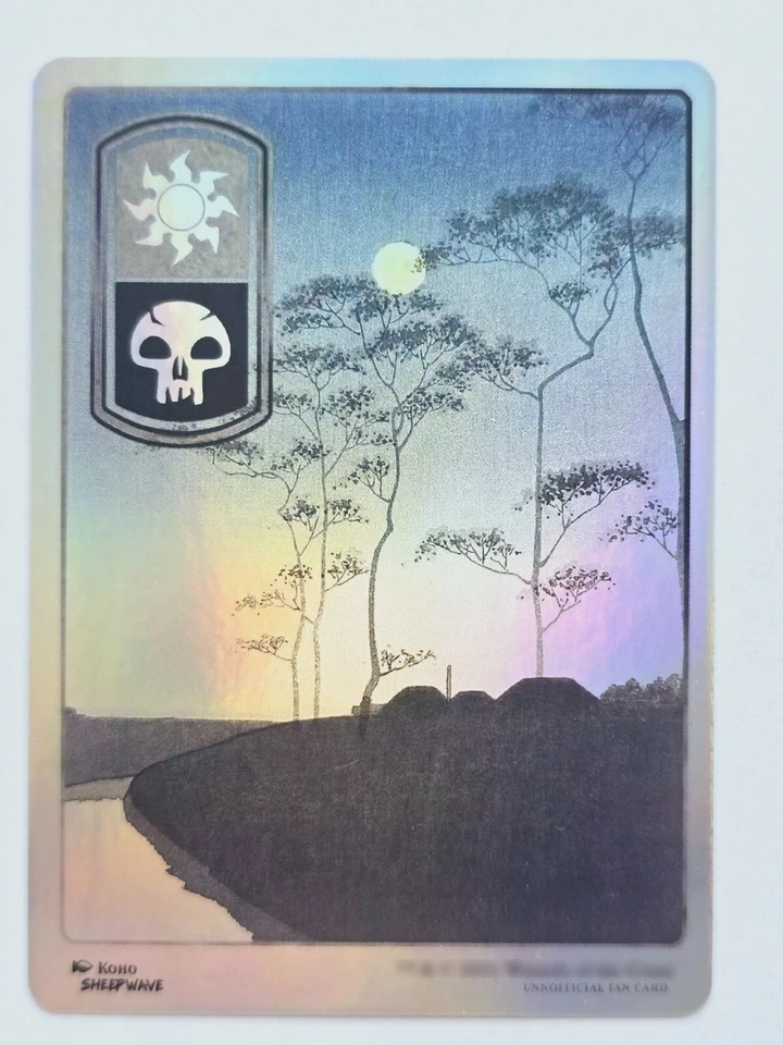 Original Dual Land 05 Set Foil-Altered Art Custom MTG Underground Sea Badlands - Image 4 of 4