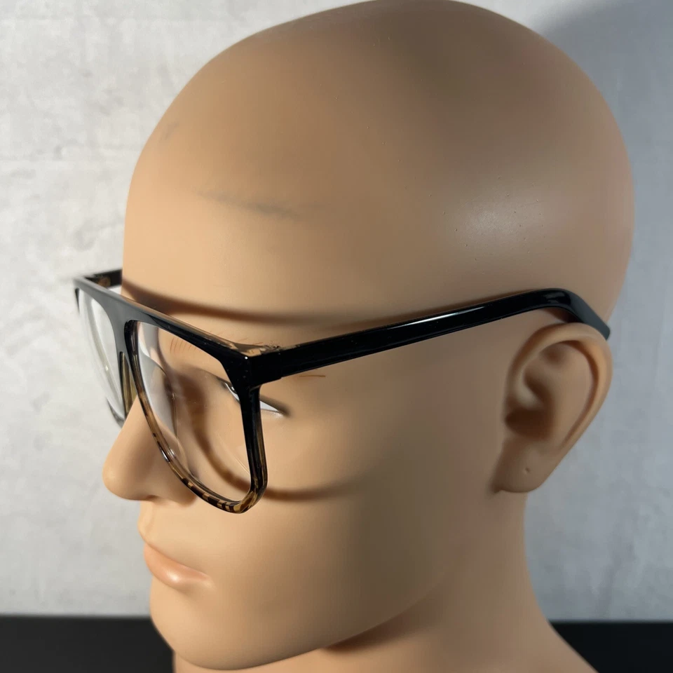 Gafas de aviador con marco degradado cuadrado transparente zeroUV parte superior plana Foto 4 de 4