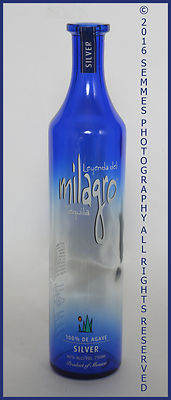 LEYENDA DEL MILAGRO Blue, Brown or Red TEQUILA SILVER BOTTLE W/CORK 750 ml 